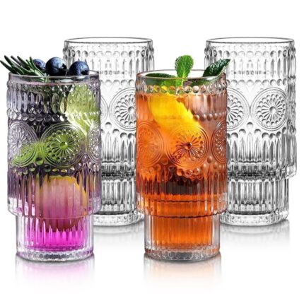 Vintage juice glass 6pcs