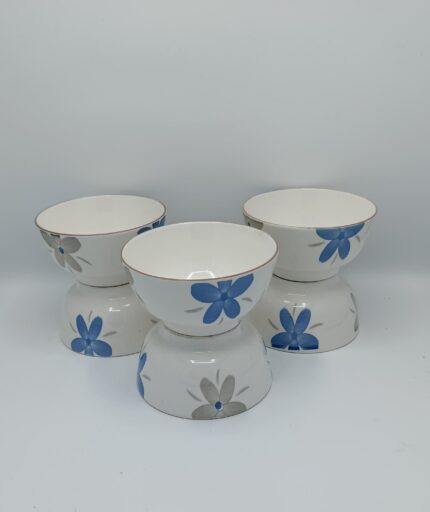 Flowered bowls 6pcs